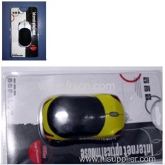 LED car shape 3D optical usb cable optical mouse
