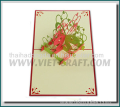 Pop up 3D handmade greeting card