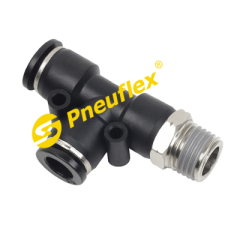 PD Male Run Tee NPT Thread Pneumatic Fitting