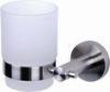 Single Ring Glass Cup Tumbler Holder Bathroom Hardware Sets Household Faucet , Stainless Steel