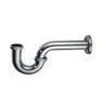 Chrome Plated Drain Type Shower Faucet Accessories , Brass P-Trap Drainer
