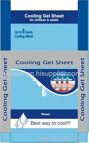 HOt Selling Cooling gel patch ;Fever reducing cool patchFever cooling gel patch