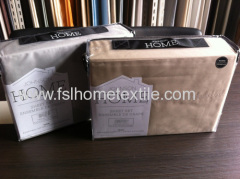 T400 100% Cotton Stock Bedding Sheet Set with High Quality Package