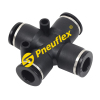 PZA Union Cross Inch Tube Pneumatic Fitting