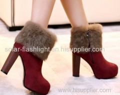 High heeled Martin boots