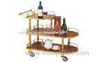 Copper Plated Room Service Equipments , Liquor Trolley 770x400x825mm For Wine