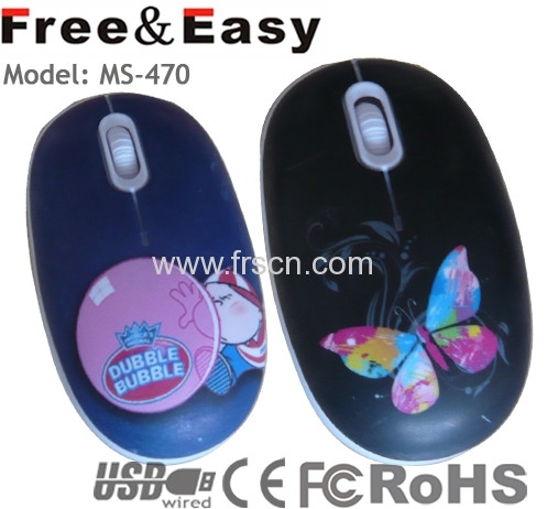 3D water transfer printing mouse