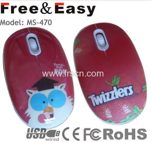 3D water transfer printing mouse