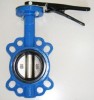 3 inch hand lever operated cast iron ansi wafer type butterfly valve without pin