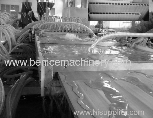 Plastic board production line