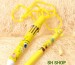 Lovely fashion spongebob multi-color ball-point pen hang rope color yellow plastic rod 10 ballpoint pen