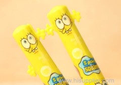 Lovely fashion spongebob multi-color ball-point pen hang rope color yellow plastic rod 10 ballpoint pen