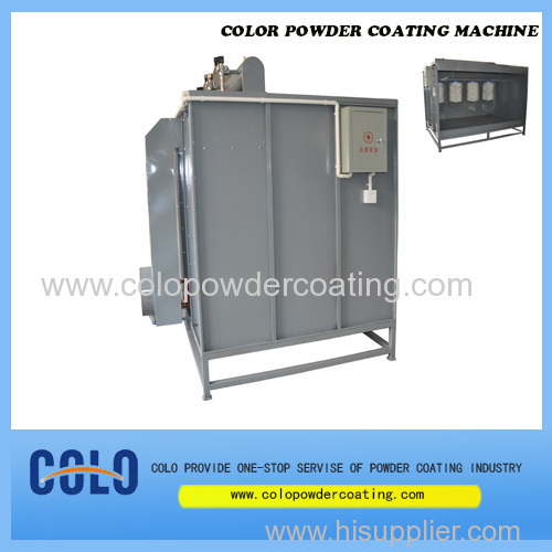 batch powder coating booth