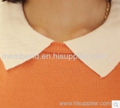 2013 new Korean winter sweet shirt collar lace long sleeved knit sweater