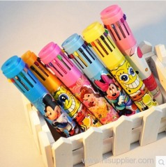 Cute cartoon design printing 12 color convenient ballpoint pen