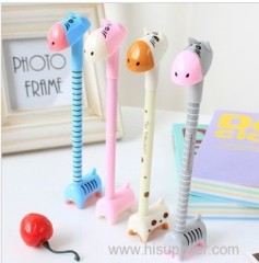 Students Cute cartoon expression creative stationery donkey neutral pen plastic ballpoint pen