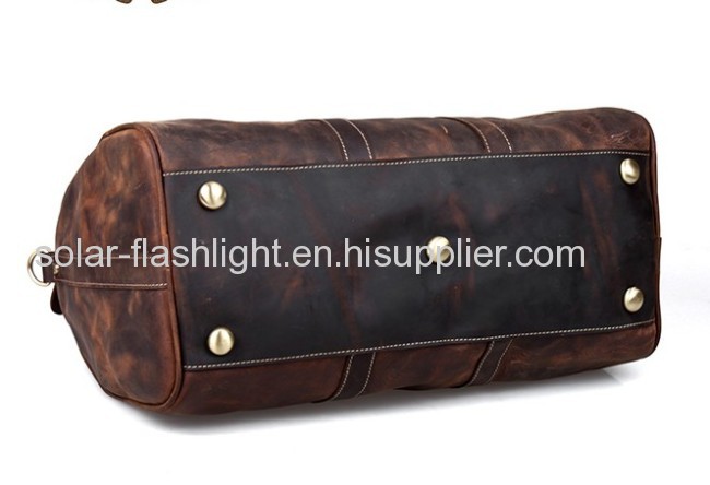 Europe and the United States to restore ancient ways hand crazy horse leather suitcase travel bag