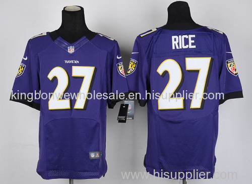 High Quality NFL Ray Rice #27 Baltimore Ravens Game Jersey - Purple