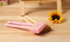 Creative cute cartoon cookies molding plastic ballpoint pen
