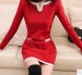 Korean cultivating long knit shirt jacket 2013 new sets of head women sweater and flannel