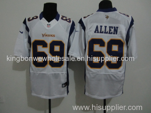 NFL Jared Allen 69# Minnesota Vikings Football Jersey - White