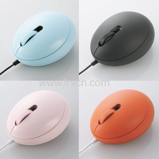 MS-344 Egg shape wired 3d optical usb cable mouse