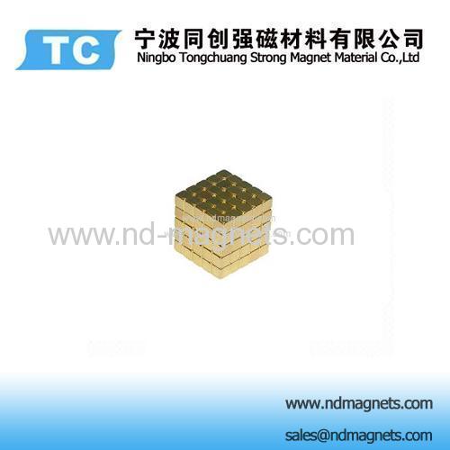 Cube shaped strong Magnet grade N52