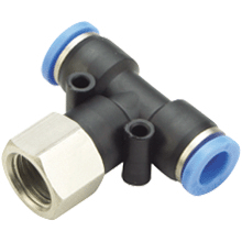 PBF-G Female Branch Tee One Touch Tube Fittings with O-ring