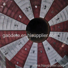 Magnetic liner end face , liner end face, ball mill liner end face