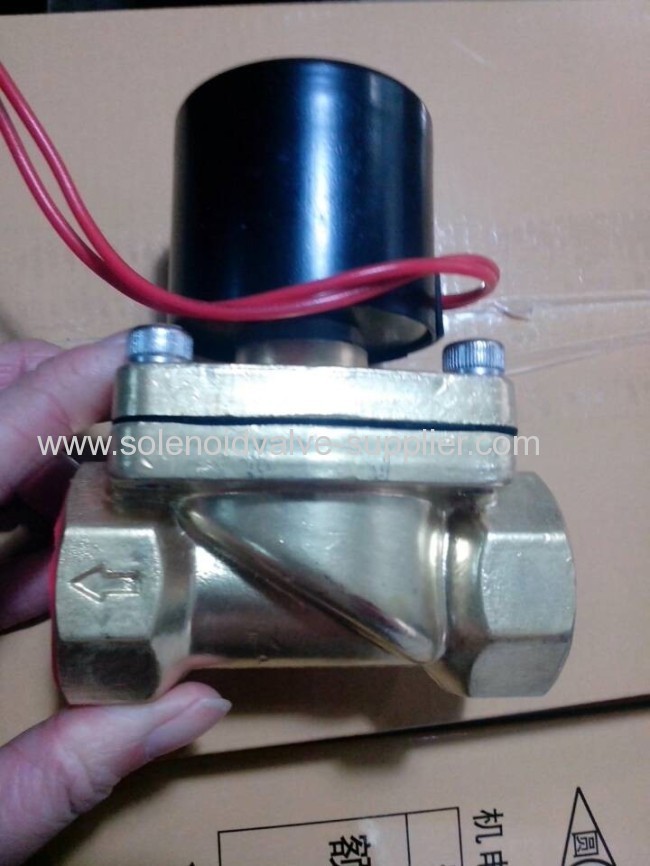2 way IP 54 brass water air oil Hydraulic Solenoid Valve