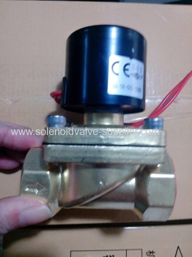 2 way IP 54 brass water air oil Hydraulic Solenoid Valve