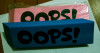 Jumbo Erasers with OOPS logo printing