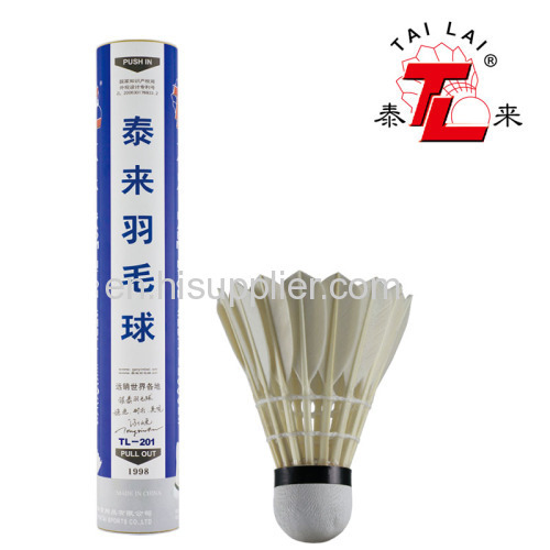TL-201 goose feather badminton shuttlecock for Professional Competition