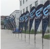 Teardrop flying banner stand