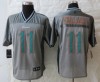 NFL Miami Dolphins 11 Wallace Grey Vapor Elite Jerseys