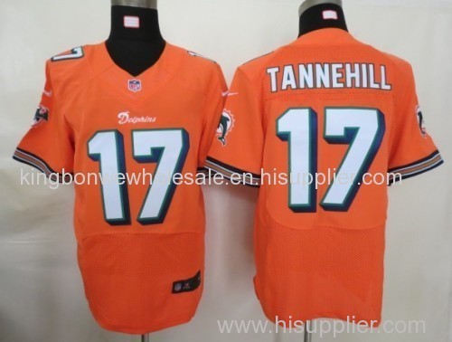 NFL Miami Dolphins 17 Tannehill Orange Elite Jerseys