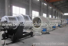 Plastic pipe extruder line for pe pipes