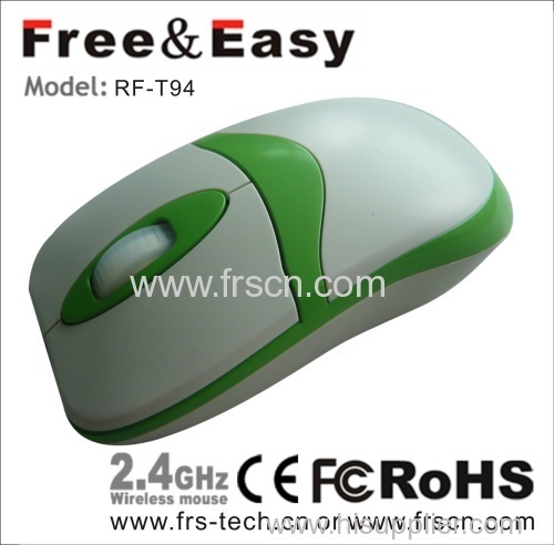 Flat middle size computer coreless mouse