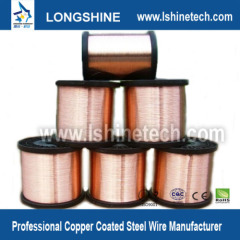 Copper coated steel wire for cable inner conductor /CCS/copper clad steel wire