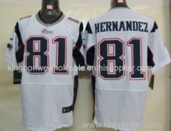 New England Patriots 81 Hernandez White NFL Elite Jersey, NFL Football Jersey with low price