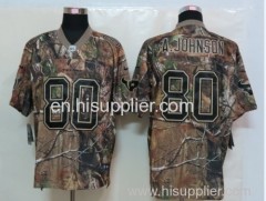 New Houston Texans 80 Johnson Camo Elite Jerseys