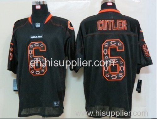 NEW Chicago Bears 6 Cutler Lights Out Black Elite Jerseys