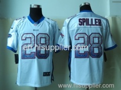 Cheap High Quality NFL Jersey, New Buffalo Bills 28 Spiller Drift Fashion White Elite Jerseys