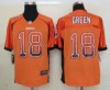 Cheap NEW Cincinnati Bengals 18 Green Drift Fashion Orange Elite Jerseys, NFL Sport Jersey