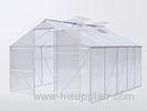 10 ' x 8 ' 6mm UV Twin Wall Polycarbonate Garden Greenhouses , Durable Home Greenhouse