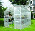 Portable Silver Home Garden Greenhouse For Plant , Polycarbonate Twin-wall Greenhouses