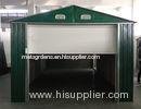 Standard Green Movable Medium Metal Car Shelter / Apex Garages For Warehouse 20x10Ft
