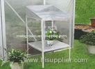 DIY Silver Greenhouse Spares and Accessories , Powder Coated Aluminum 2 Tier Greenhouse Stage