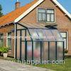 Green Modular UV Polycarbonate Lean to Greenhouse With 4mm PC Panel / Aluminum Frame