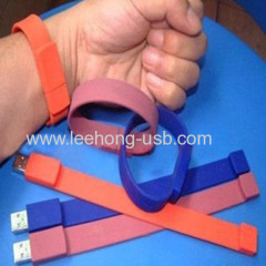 2014 Silicone bracelet usb flash drive with OEM logo